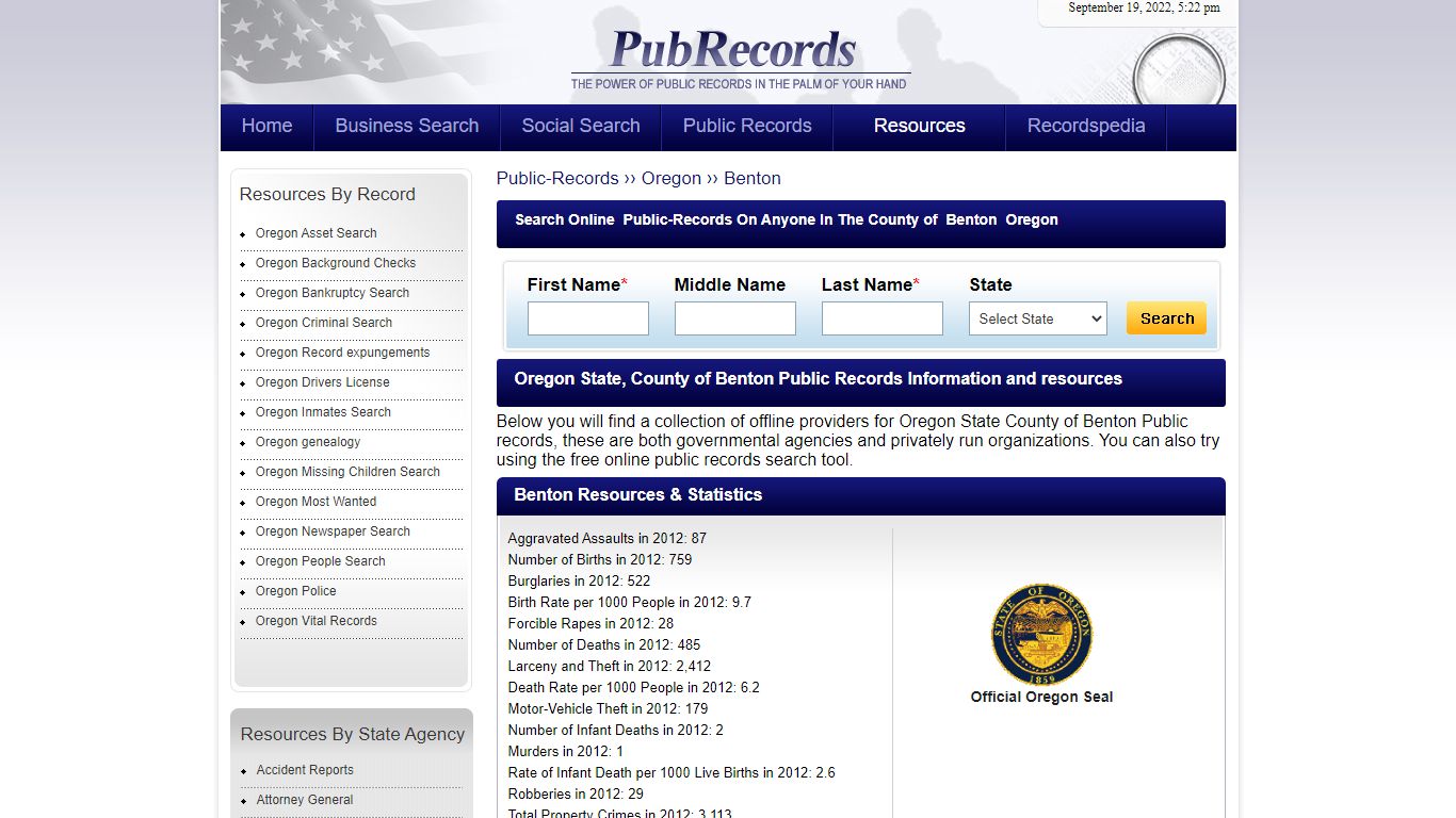 Benton County, Oregon Public Records
